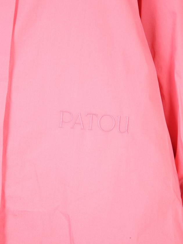 Patou Shirt Dress With Logo Embroidery - PATOU - BALAAN 4