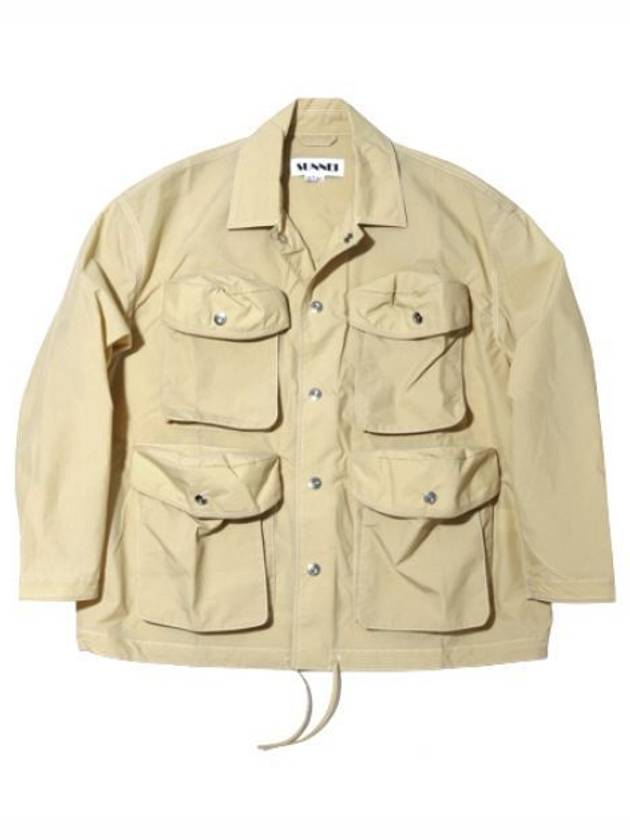 Multi Cargo Pocket Shirt Jacket Beige - SUNNEI - BALAAN 2