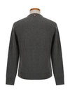 Men's Logo Embroidered Knit Top Grey - MONCLER - BALAAN 4