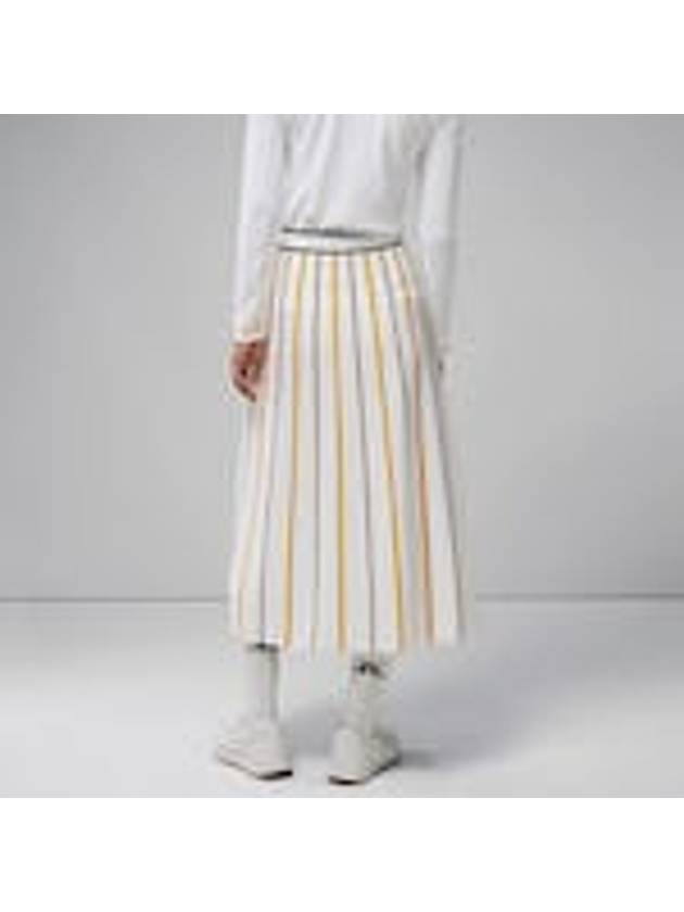 Manhattan Striped Knit Skirt White - J.LINDEBERG - BALAAN 3