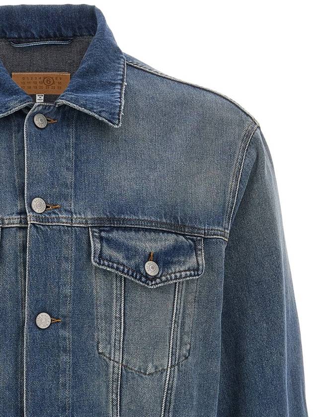 Mm6 Maison Margiela Raw Cut Denim Jacket - MAISON MARGIELA - BALAAN 3