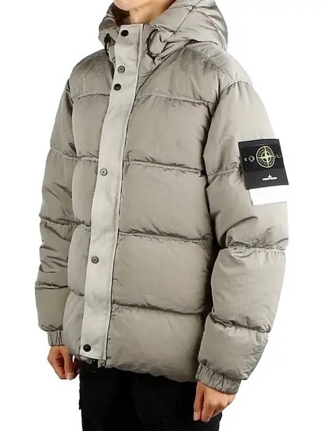 41419 Nylon Metal Econyl Hooded Down Jacket Grey - STONE ISLAND - BALAAN 2