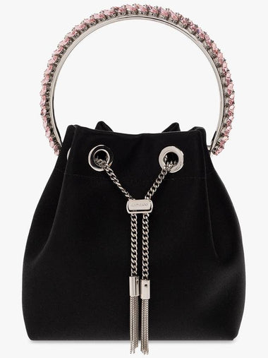 Jimmy Choo ‘Bon Bon’ Satin Shoulder Bag, Women's, Black - JIMMY CHOO - BALAAN 1