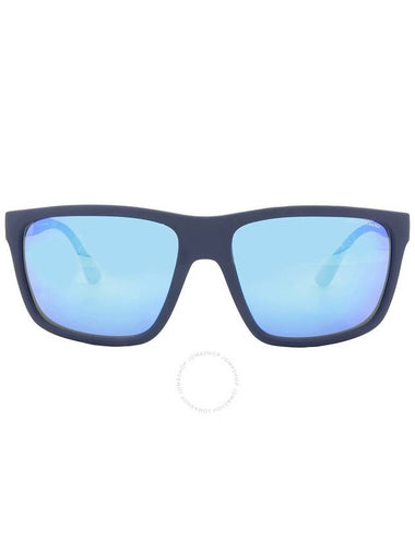 Armani Exchange Green Mirrored Light Blue Square Men's Sunglasses AX4121S 818125 59 - ARMANI EXCHANGE - BALAAN 1