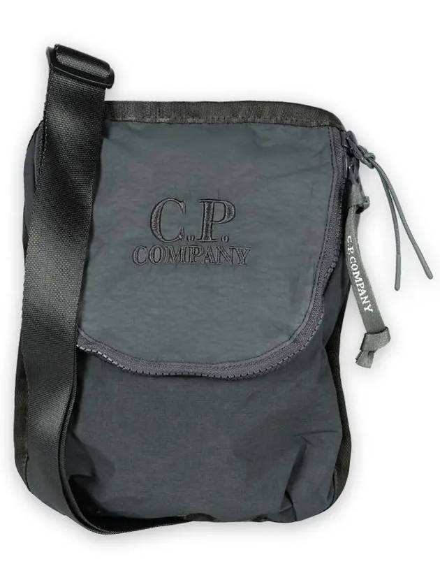 Plain Paper Touch Cross Bag Grey - CP COMPANY - BALAAN 3