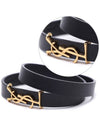 Monogram Double Wrap Bracelet Black - SAINT LAURENT - BALAAN 2