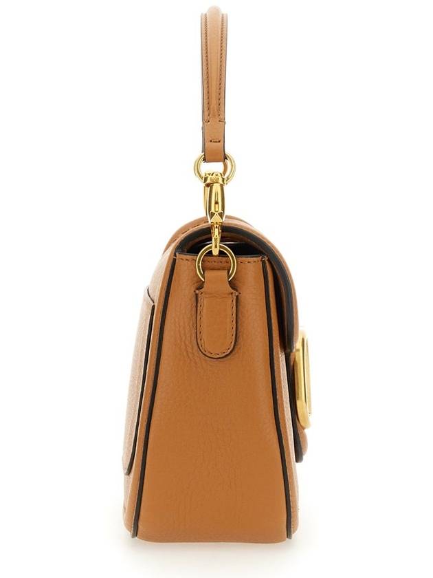 All Time Grainy Calfskin Shoulder Bag  Almond - VALENTINO - BALAAN 5