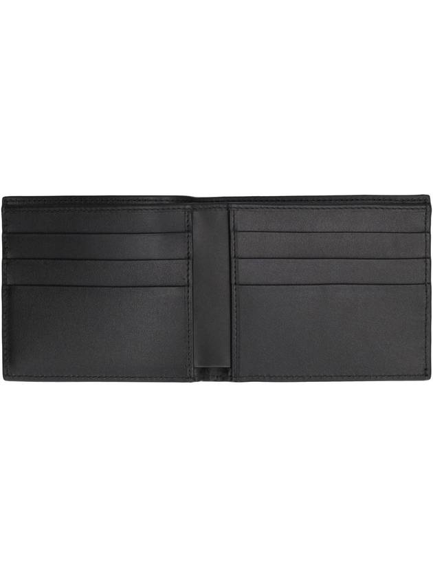 Logo Leather Half Wallet Black - DOLCE&GABBANA - BALAAN 5