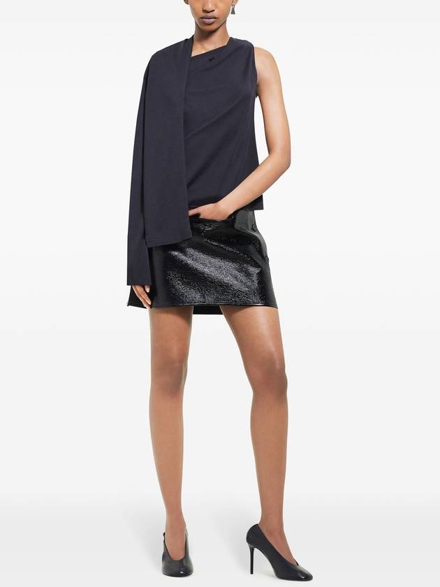 Oblique vinyl mini skirt - COURREGES - BALAAN 2