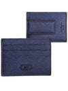 FERRAGAMO Gancini Card Case 66 A387 NAVY - SALVATORE FERRAGAMO - BALAAN 1