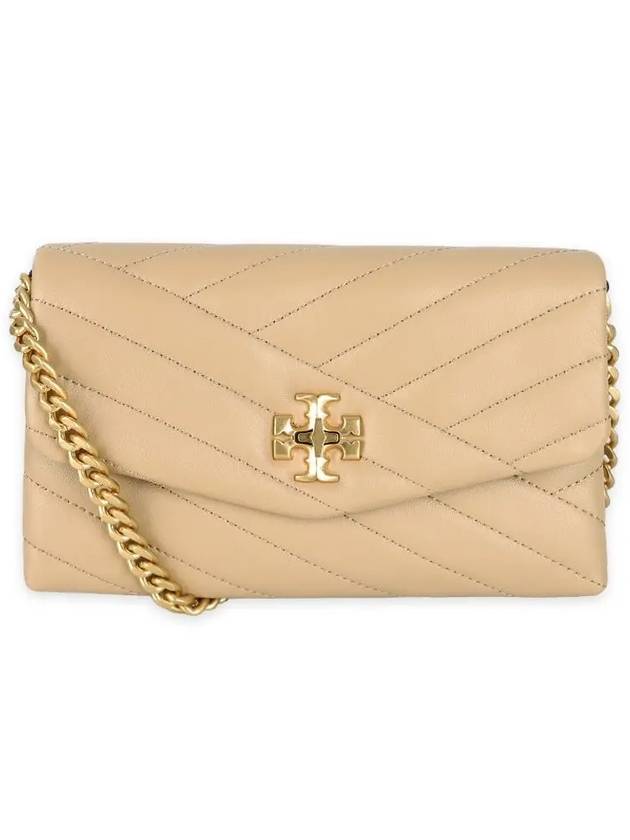 Kira Chevron Chain Long Wallet Desert Dune - TORY BURCH - BALAAN 3