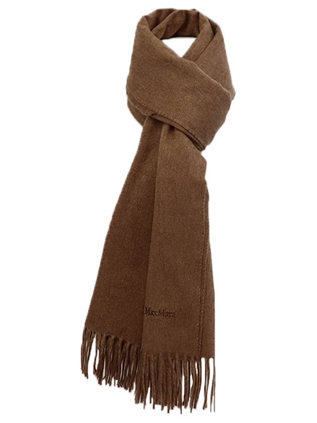 Fringe Cashmere Muffler Brown - MAX MARA - BALAAN 3