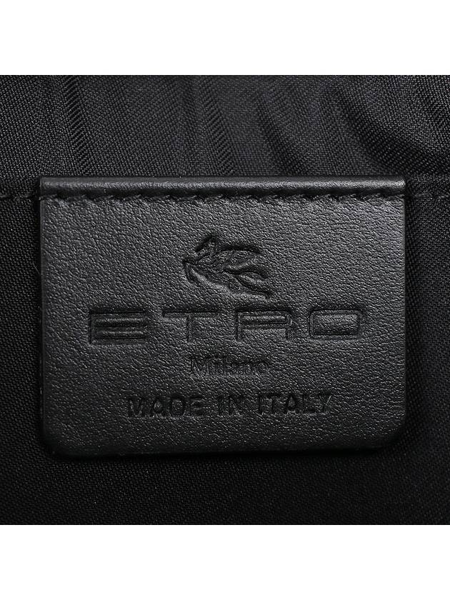 Pegasus Embossed Logo Clutch Bag Black - ETRO - BALAAN 8