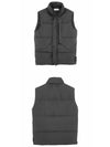 Wappen Patch High Neck Padding Vest Lead Grey - STONE ISLAND - BALAAN 5