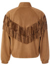 Suede Fringe Track Jacket Brown MJK3085 - IFELSE - BALAAN 3