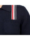 RWB Stripe Polo Shirt Blue - THOM BROWNE - BALAAN 4