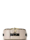 Two-Tone Smooth Leather Oversized Ring Mara Shoulder Bag Beige Ivory - CHLOE - BALAAN 5