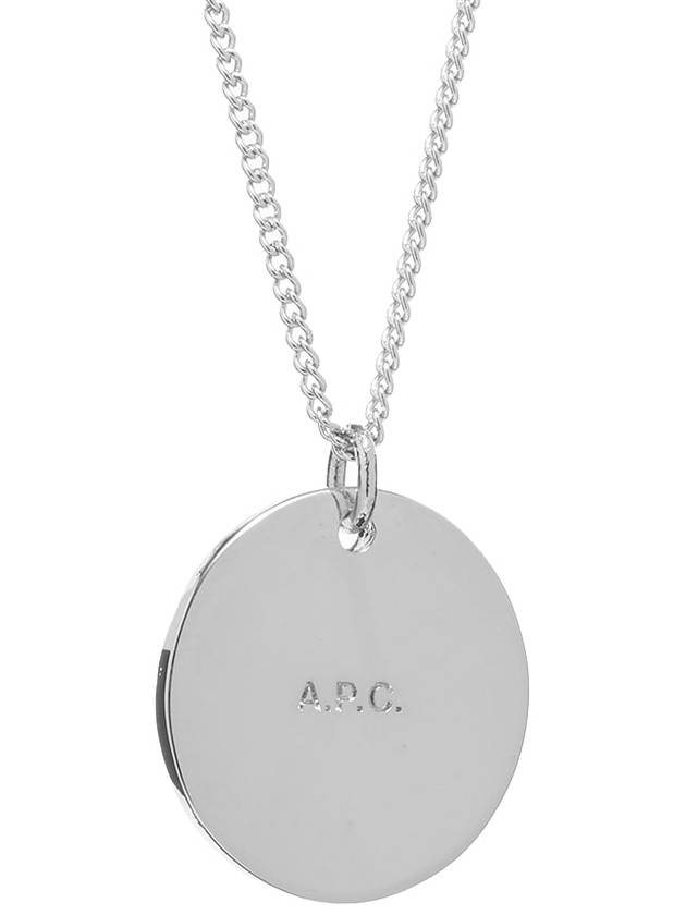 logo coin necklace silver - A.P.C. - BALAAN.