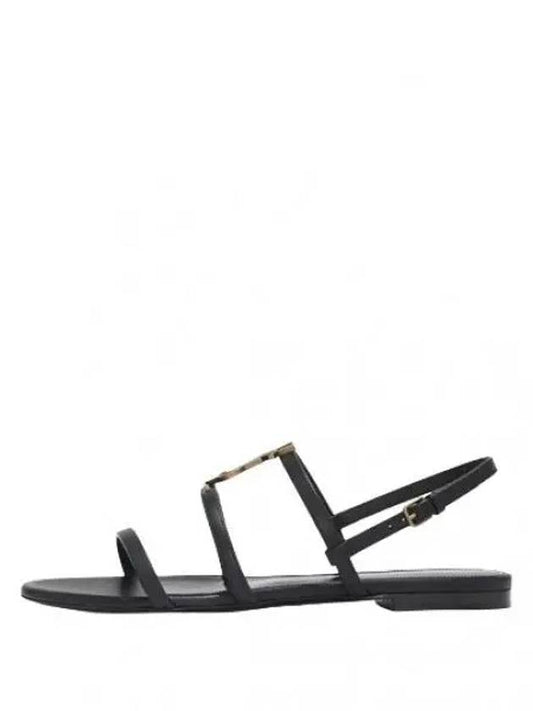 monogram cassandra flat sandals women - SAINT LAURENT - BALAAN 1