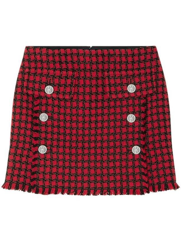 Versace Tweed Check Pattern Miniskirt - VERSACE - BALAAN 1