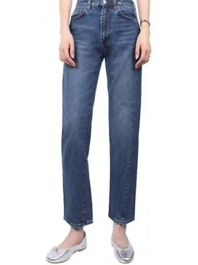 Women's Twisted Seam Straight Jeans Blue - TOTEME - BALAAN 2