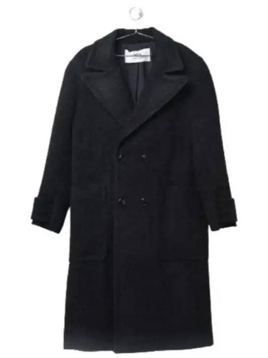 Breasted Double Coat Black - AMI - BALAAN 2