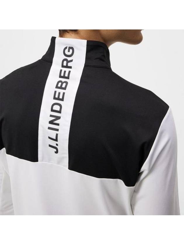 Banks Mid Layer Zip-Up Jacket White - J.LINDEBERG - BALAAN 4