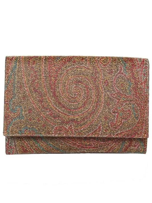 Paisley Card Wallet Brown - ETRO - BALAAN 2