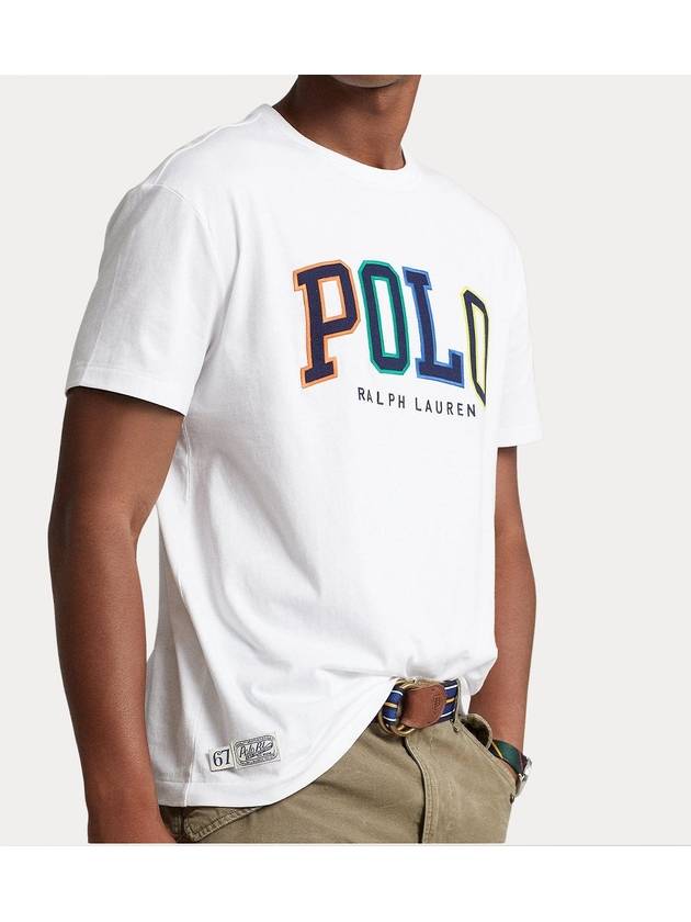 Embroidered Logo Short Sleeve T-Shirt White - POLO RALPH LAUREN - BALAAN 3