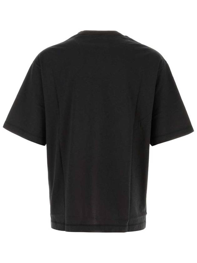 Script Print Cotton Short Sleeve T-Shirt Black - GUCCI - BALAAN 3