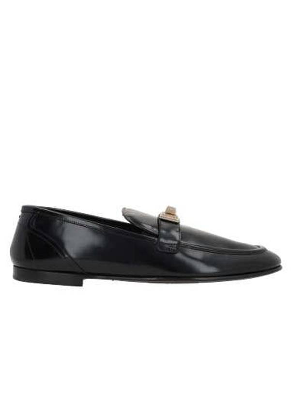 logo decorated leather loafers A50489AQ237 - DOLCE&GABBANA - BALAAN 4