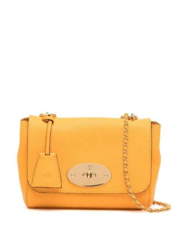 Lily Satchel Chain Leather Cross Bag Yellow - MULBERRY - BALAAN 1