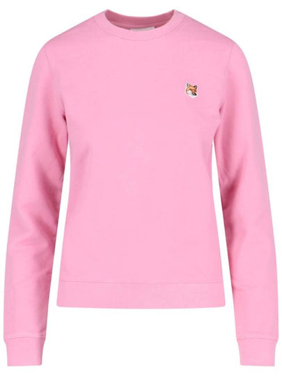 Fox Head Patch Regular Sweatshirt Pink - MAISON KITSUNE - BALAAN 2