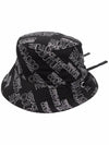 Jeans Couture Allover LogoPrinted Bucket Hat - VERSACE - BALAAN 1