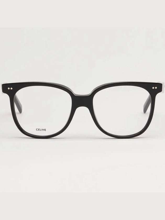 Glasses Frame CL5010IN 001 Black Square Overfit Horned - CELINE - BALAAN 3