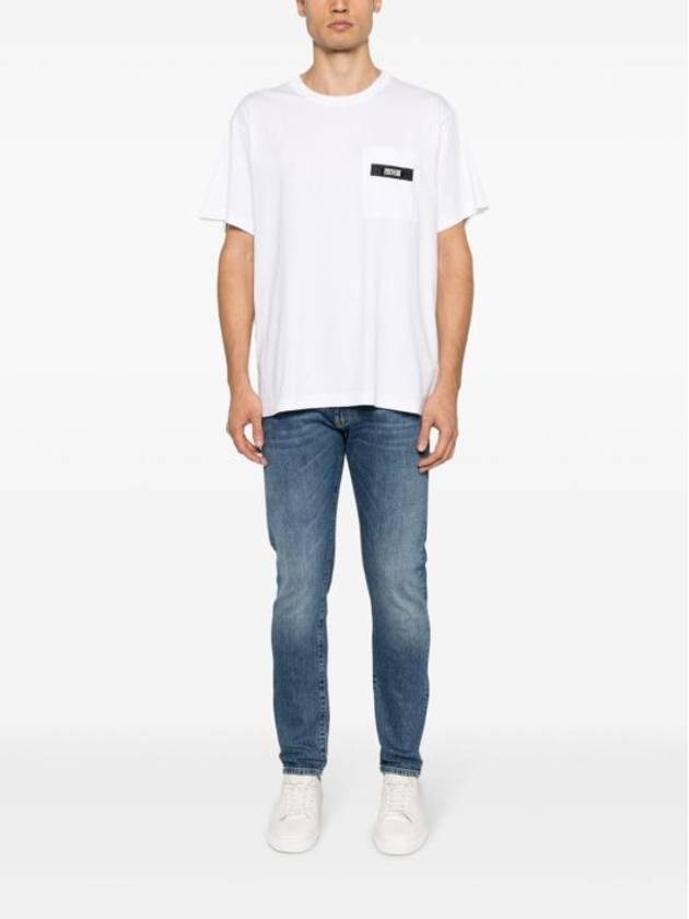 Short Sleeve T Shirt 76GAHE05CJ00E003 White - VERSACE - BALAAN 4