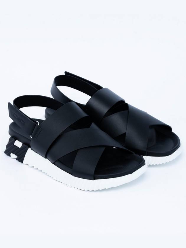 Electric Sandals Noir - HERMES - BALAAN.