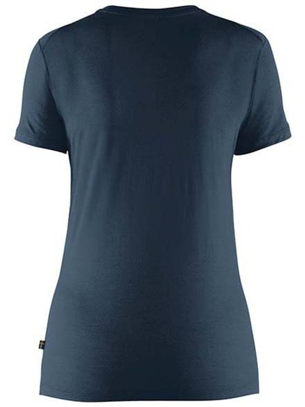 Women's Bergtagen ThinWool Short Sleeve T-Shirt Mountain Blue - FJALL RAVEN - BALAAN 3