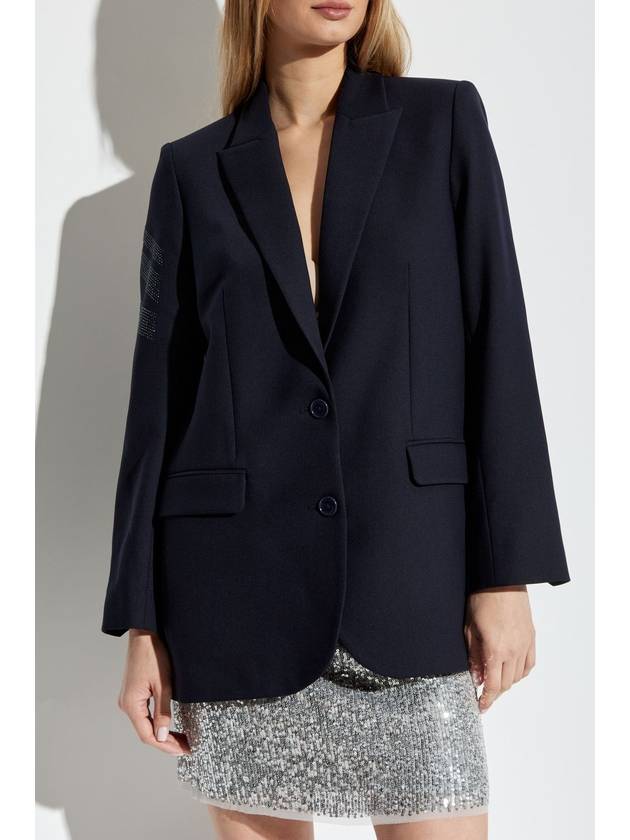 Zadig & Voltaire Single-breasted Blazer ‘Viva’, Women's, Navy Blue - ZADIG & VOLTAIRE - BALAAN 3