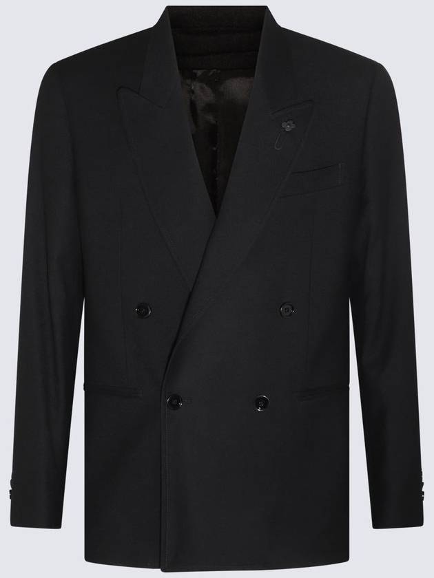 Lardini Black Wool Blazer - RVR LARDINI - BALAAN 1