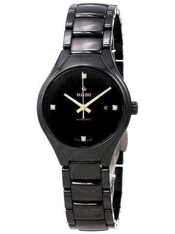 Rado True Black Diamond Dial Ladies Watch R27242712 - RADO - BALAAN 1