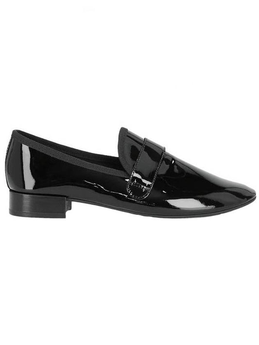 Women's Michael Patterned Leather Loafers Black - REPETTO - BALAAN 1