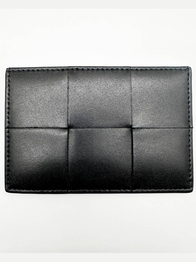 Intrecciato Cassette Card Wallet Black - BOTTEGA VENETA - BALAAN 3