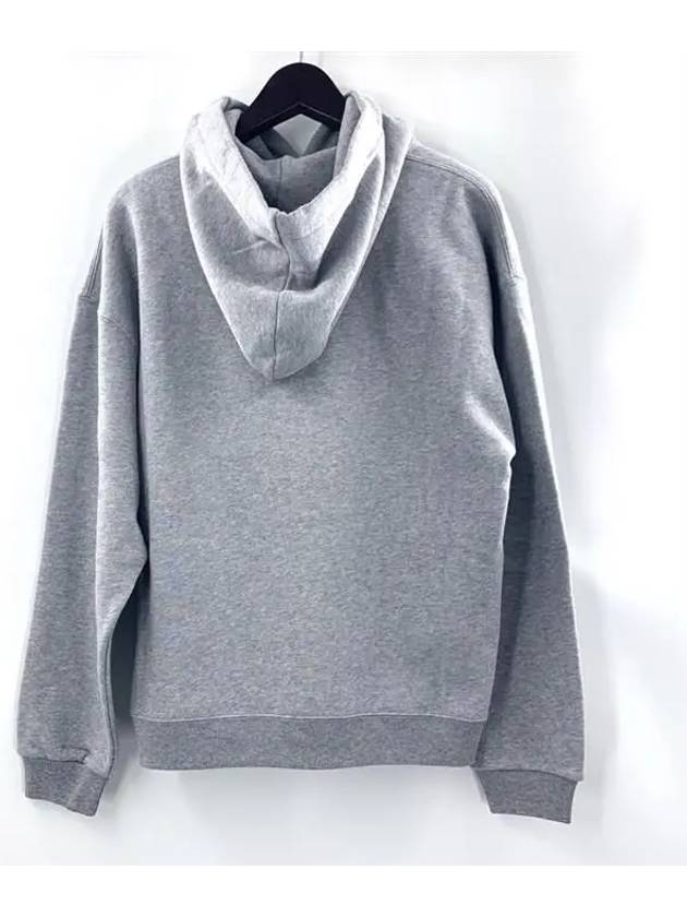 Web Logo Print Hooded Top Gray - GUCCI - BALAAN.