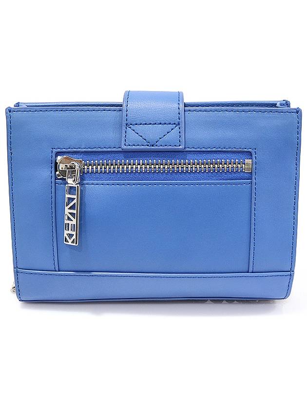 2SA109 Blue Calfskin Kalifornia California WOC Chain Wallet Cross Bag - KENZO - BALAAN 4