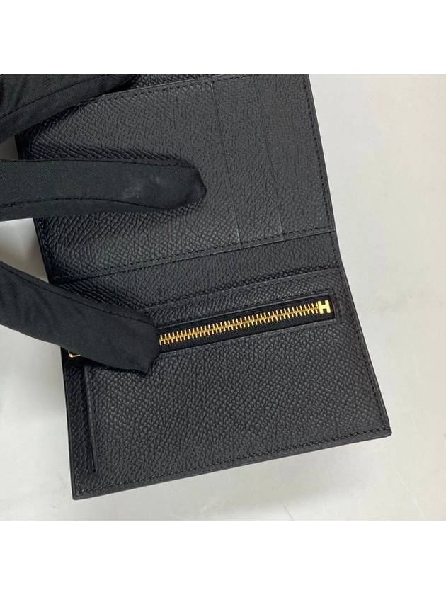 Bearn Combine Half Wallet Black - HERMES - BALAAN 3