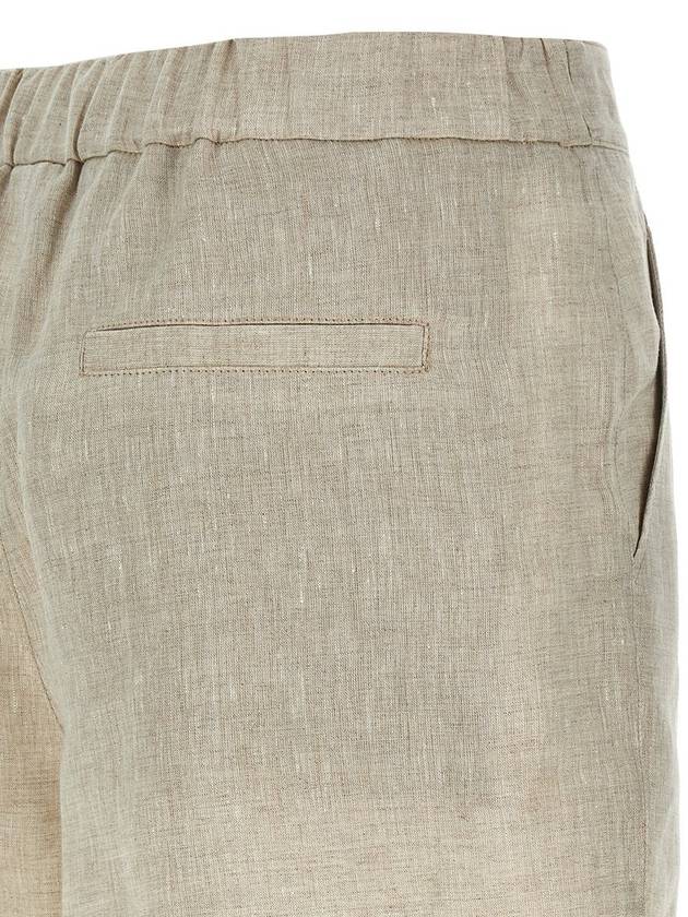 Brunello Cucinelli Linen Shorts - BRUNELLO CUCINELLI - BALAAN 4