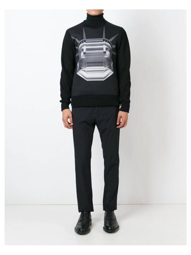 Neoprene Sweatshirt Black - NEIL BARRETT - BALAAN 5