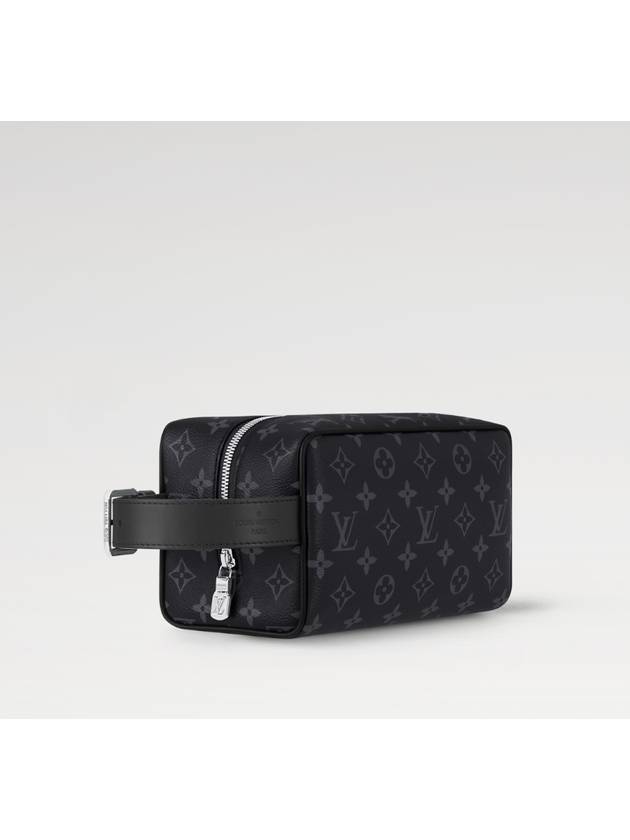 Trousse Toilette Locker Dopp Kit Monogram Eclipse Pouch Bag Black - LOUIS VUITTON - BALAAN 4