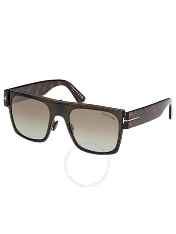 Edwin Brown Gradient Browline Mens Sunglasses - TOM FORD - BALAAN 1